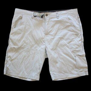 PRANA Men's Short Size 40W /10L Grey Pants Pockets Outdoor Casual Hiking